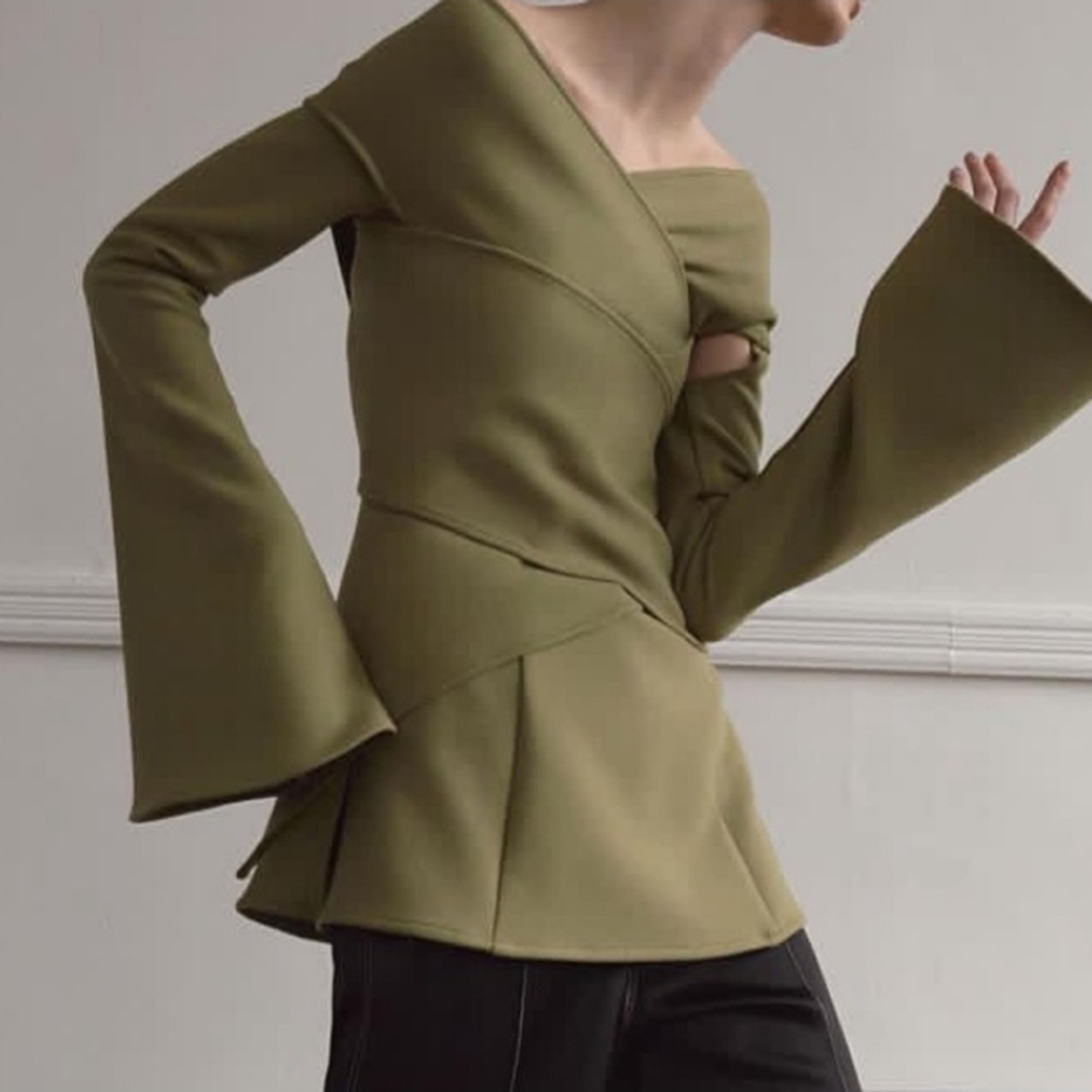 beaufille Beaufille green Leonis top